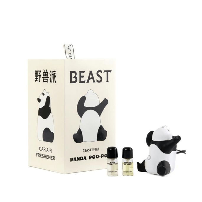 【中国直邮】野兽派熊猫噗噗打哈欠汽车香氛香薰车载*1个