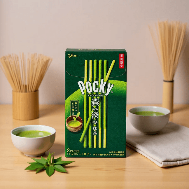 日本GLICO格力高 POCKY百奇 浓郁抹茶巧克力饼干棒 89g【期间限定】