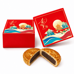 Mooncake Red Bean Flavor 80g*1 Pc