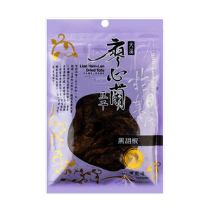 LIAO HSIN LAN Vegan Black Pepper Dried Tofu 3.88 oz