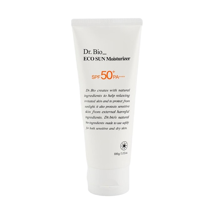 ECO Sun Moisturizer Suncrem, 3.35oz. - Soothing Sensitive Skin Care | No White Cast & Vegan Formula for Baby to Adult​