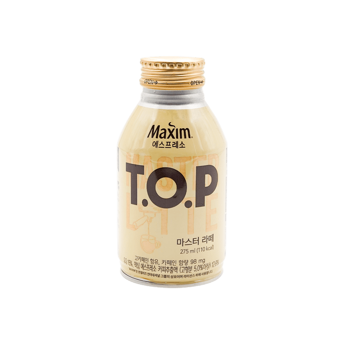 韩国MAXIM麦馨 TOP 奶香拿铁咖啡 275ml 机智的医生生活同款 孔侑同款 