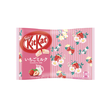 DHL直发【日本直邮】日本名菓 KIT KAT限定系列 草莓牛奶口味巧克力威化 12枚装