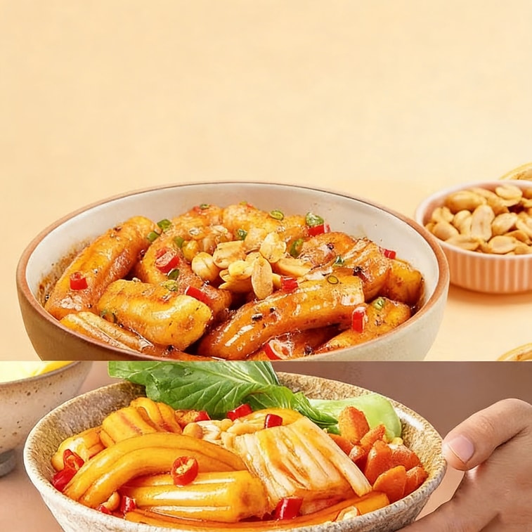 [Internet Celebrity Bestsellers] Fast food Northeast potato powder 228g [Sichuan-style sweet and spicy flavor] 4