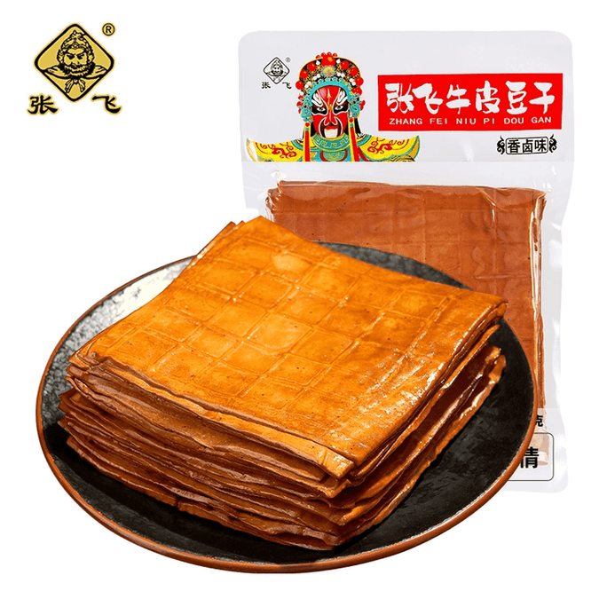 장비의 소고기 껍질 두부찜 (250g) - 바로 먹을 수 있으며, 훠궈, 볶음 요리, 냉채, 바비큐, 캠핑, 쓰촨/충칭 특선 간식으로 적합합니다.