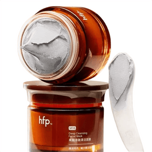 【中国直邮】 hfp 果酸净澈清洁面膜 去黑头水杨酸涂抹面膜灰白泥深层 清洁泥膜 55g/瓶