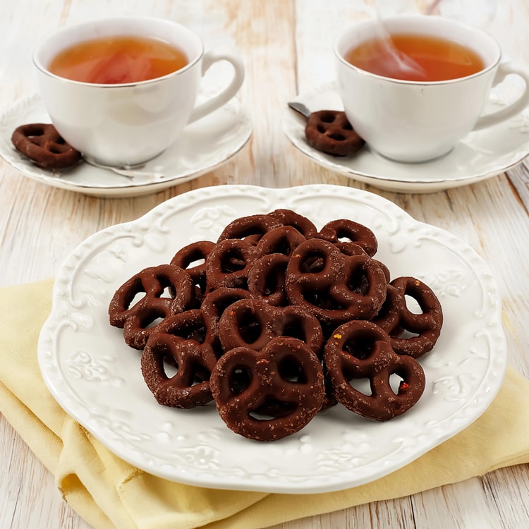 EDIYA ミニチョコレートプレッツェルクランチー、1.58オンス【韓国