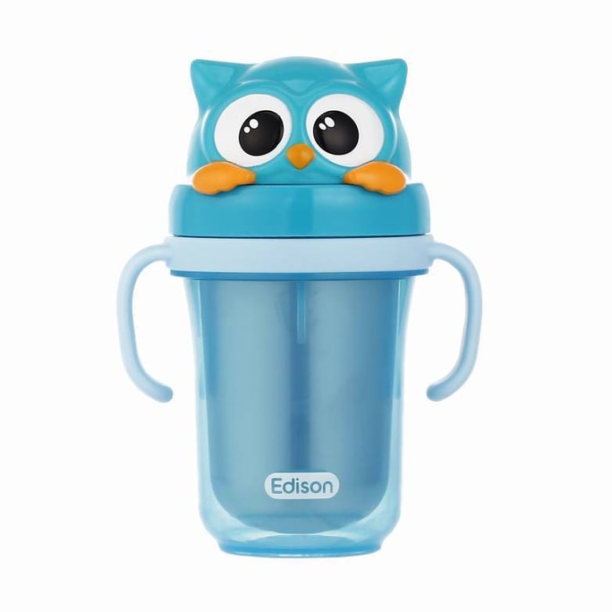 한국 에디슨 누수방지 이중 스테인레스 컵 2 OWL BLUE 1p