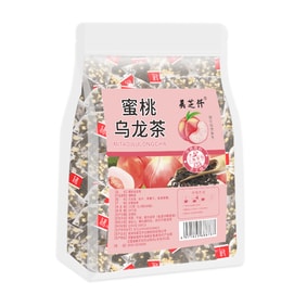 美芝仟 蜜桃乌龙茶 白桃乌龙茶 冷泡热泡都好喝 香甜桃子搭配解腻的乌龙茶 网红健康水果茶【打工人清晨唤醒方式】 20包/袋