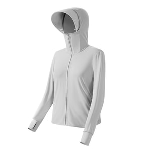 【中國直郵】GoloveJoy 防曬衣 尺寸XL 淺灰(女款)/件 戶外遮陽 冰絲透氣 男女可穿