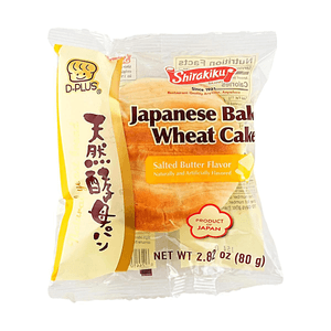 日本D-PLUS 天然酵母面包 盐黄油味 80g【浓郁黄油】【淡淡咸香】【营养早餐】