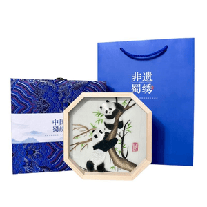 Non Heritage Shu Embroidery Non Heritage Handmade Ornaments And Flowers And Leaves 17 * 17 * 3.8cm