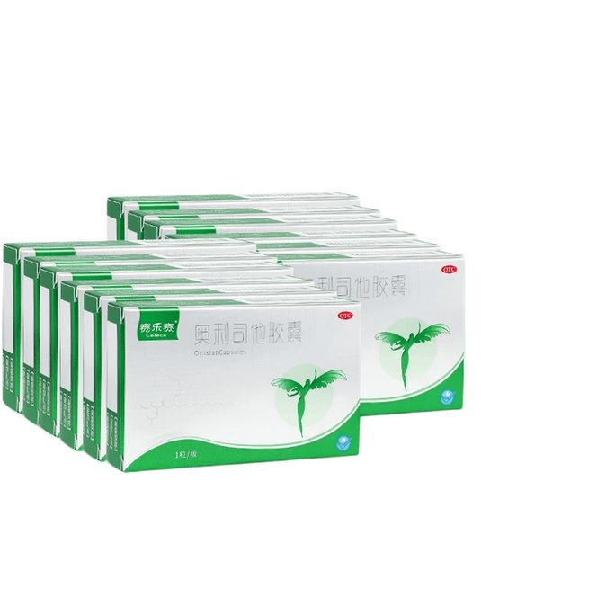 【대만(중국) 직배송】 셀러사이 오르리스타트 캡슐 지방 감소 슬리밍 체중 감량 오일 배출 60mg*1캡슐 x 12개