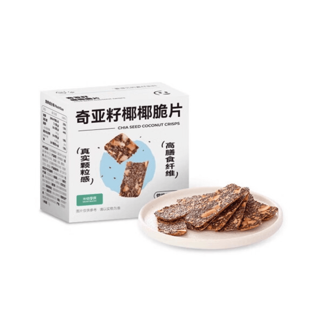 [中国直邮]米惦 奇亚籽椰椰脆片72g/盒【低卡零食】