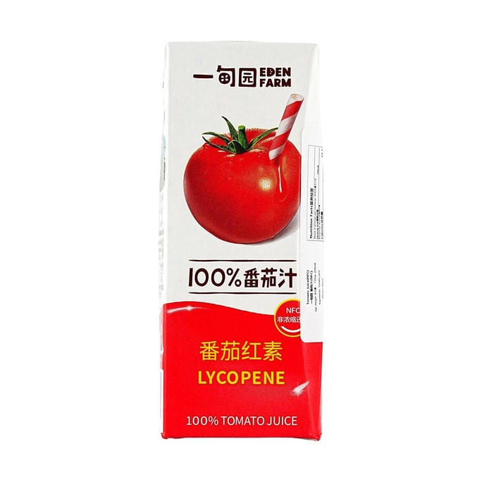 一甸園 NFC100%番茄汁 200ml【0糖0脂低卡】【健康無添加】