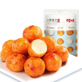 비앤치어리 피쉬볼 깊은 바닷물에서 잡은 생선볼 섬세하고 쫄깃한 즉석해산물 특선 스낵 매콤한 맛 108g