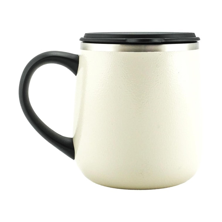 【日本直送】BRUNO 断熱コーヒーマグ 真空二重壁 保温保冷 温かい飲み物にも冷たい飲み物にも使える アイボリーホワイト 320ml 5