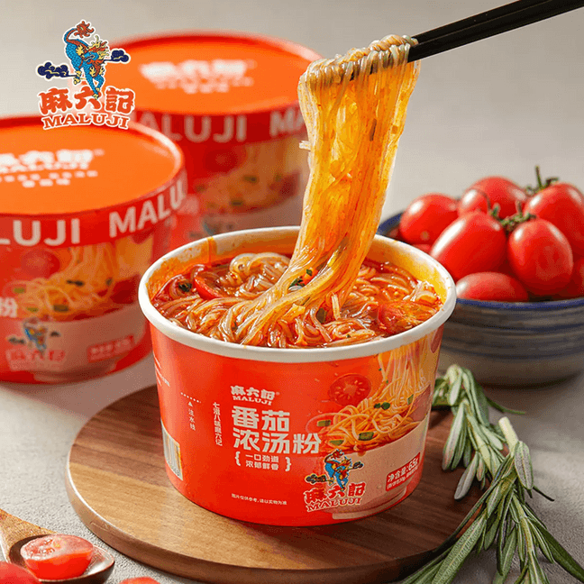 麻六记 番茄浓汤粉 65g【方便速食宵夜粉丝】【冲泡即食 浓郁鲜香】【强势新品】