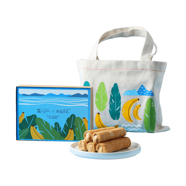 台灣海邊走走×微熱山丘限定聯名 蕉心愛餡蛋捲 150g【年貨禮盒】 5