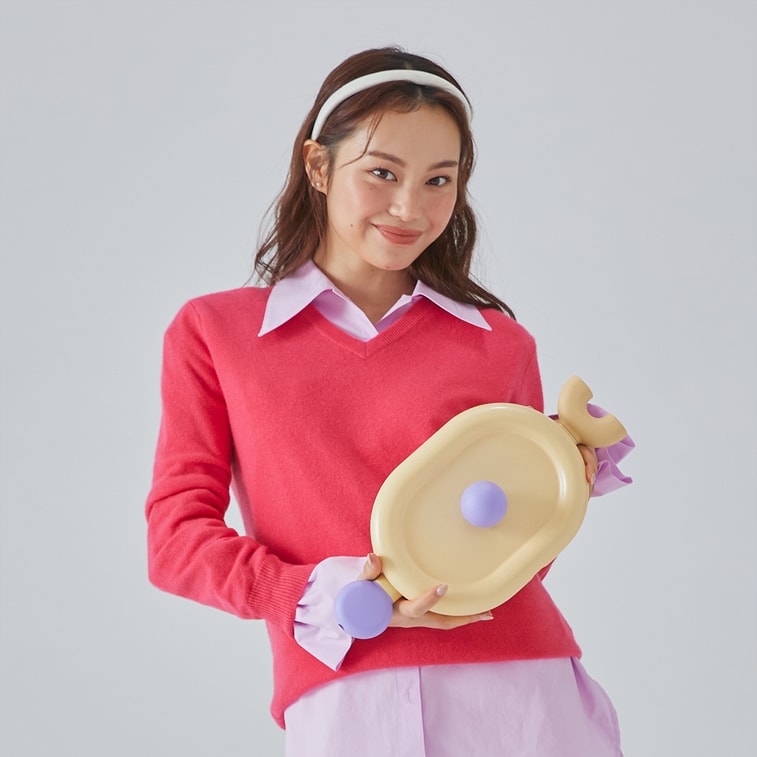 BETTER FINGER Cast Aluminum Low Oval Casserole Pot Stockpot with Lid Yellow 10" 7