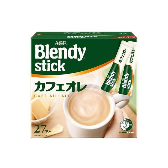 AGF) Blendy Stick Cafe Au Lait (Original) Instant Coffee 27 sticks –  Japanese Green Tea Shops