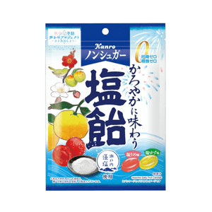 [일본 직배송] 칸로 무설탕 바다 소금 유자 매실맛 하드 캔디 70g