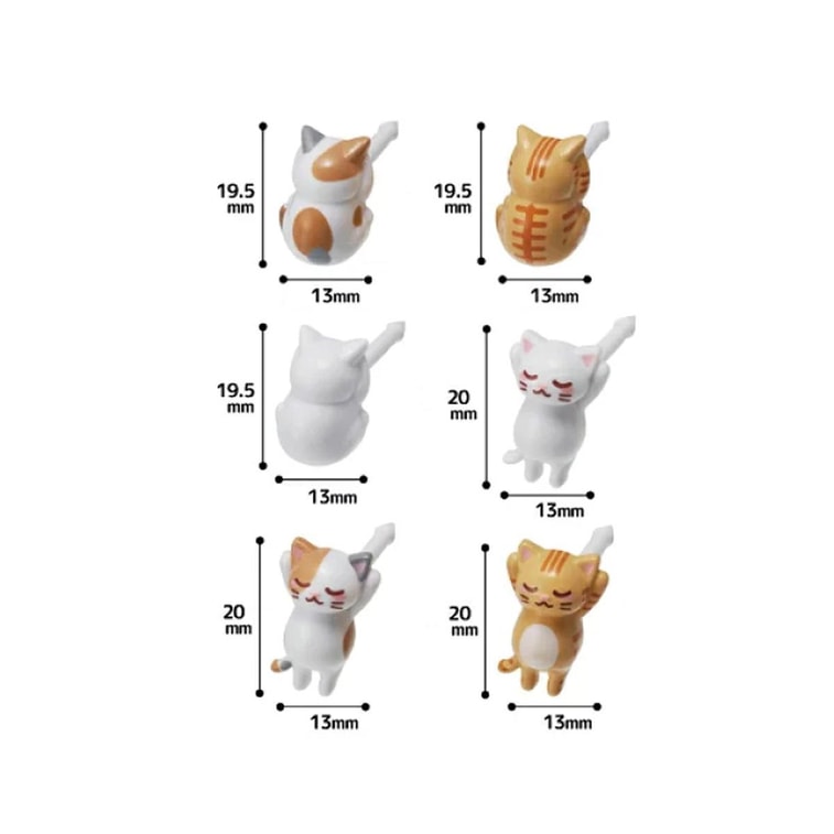 TORUNE Cat Shaped Food Picks Food Fork Sandwich Fries Burger Decorative Shapes, 6 Piece 5