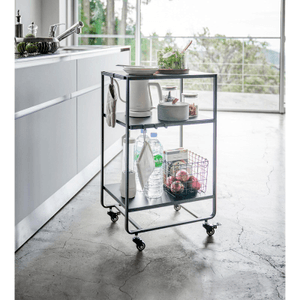 Rolling Utility Cart (32 H) - Steel Black