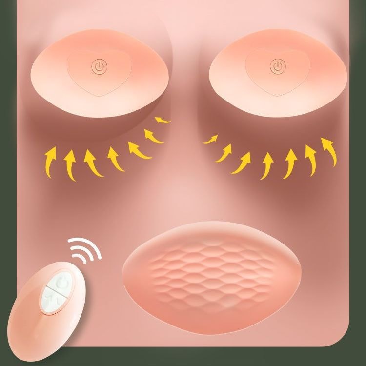 Breast stimulation massager wireless remote control female vibrating nipple  patch flirting and dredging breast orgasm se - Yami.com
