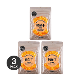 Cod Fish Jerky Dried Pollack Piece Spicy Flavor 1.4oz *3【3 Packs】