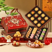 皇家尚食局X西安博物院聯名 萬物風華糕點禮盒 8味62枚 1120g【紅豆蛋黃酥*8+葡萄餅乾*10+棗泥桃酥*6+椰蓉酥*4+龍井酥*4+ 蝴蝶酥*6+蛋黃酥*12+椰蓉酥*4+龍井酥*4+ 蝴蝶酥*6+蛋黃酥*12+椰蓉酥*12】