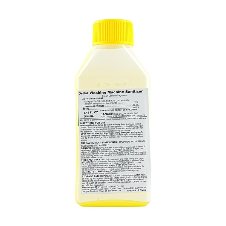 Washing Machine Cleaner 5-in-1 No Soaking Required, Powerful Stain and Scale Removal Lemon, 8.45 oz 10
