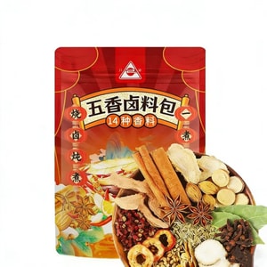 Five-spice braising seasoning pack for authentic homemade stewed meat, commercial braised eggs and chicken seasoning, household spice, 150g*1 pack