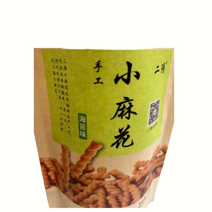二陽 手工 小麻花 苔口味 一袋 108克