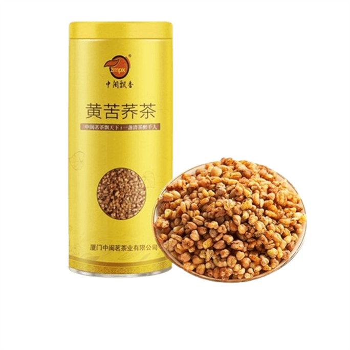 【中国直邮】 中闽飘香 黄苦荞茶 四川大凉山黄黑苦荞茶荞麦茶 大麦茶决明子茶养生罐装180g/罐