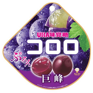 [일본 직송] Japan UHA UHA Mikakuto 천연 과일 주스 젤리 캔디 보라색 포도 맛 48g 새 포장~