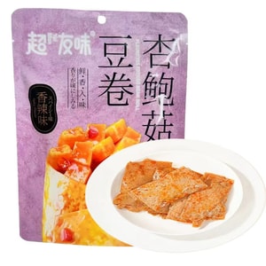 超友味 豆卷杏鲍菇 豆皮薄韧 夹心细腻嫩滑 双重口感暴击 风味十足 100g 微辣爽口