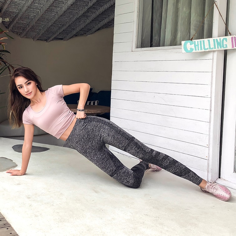 中国直邮 暴走的萝莉 显瘦运动长裤 跑步瑜伽健身裤/黑色#/M 3