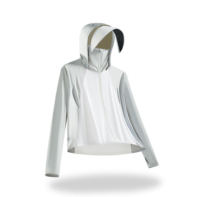 Sun Protective Jacket White Grey