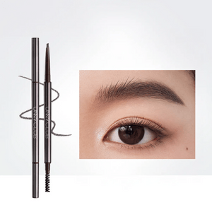 Microprecise Eyebrow Pencil, #02 Gray Brown - 1.5mm Ultra-Fine | For Charcoal/Coffee Shades & Deep Hair Colors