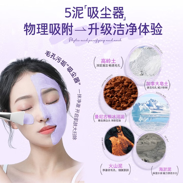 eLL Perilla Azelaic Clay Mask 100g Set – 4 Clays + 4 Acids, Dual
