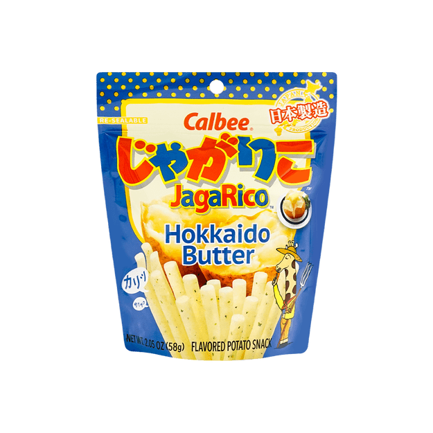 商品详情 - 日本CALBEE卡乐比 JAGARICO 土豆脆棒 北海道奶油口味 58g - image  0