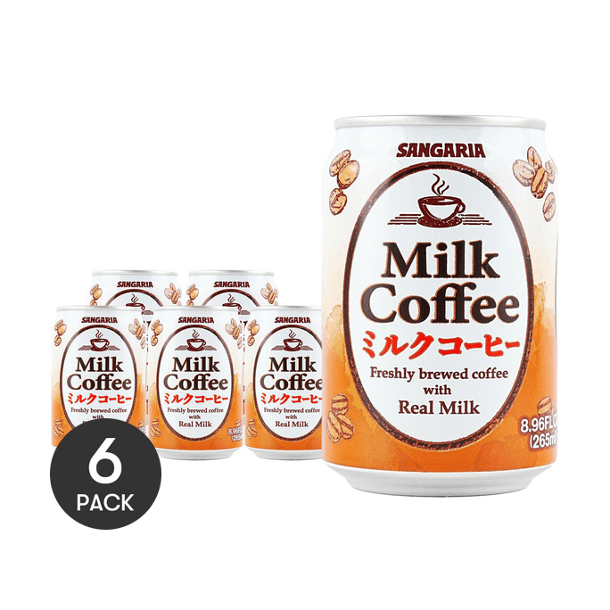 Milk Coffee Can 8.9 fl oz*6【6 Packs】