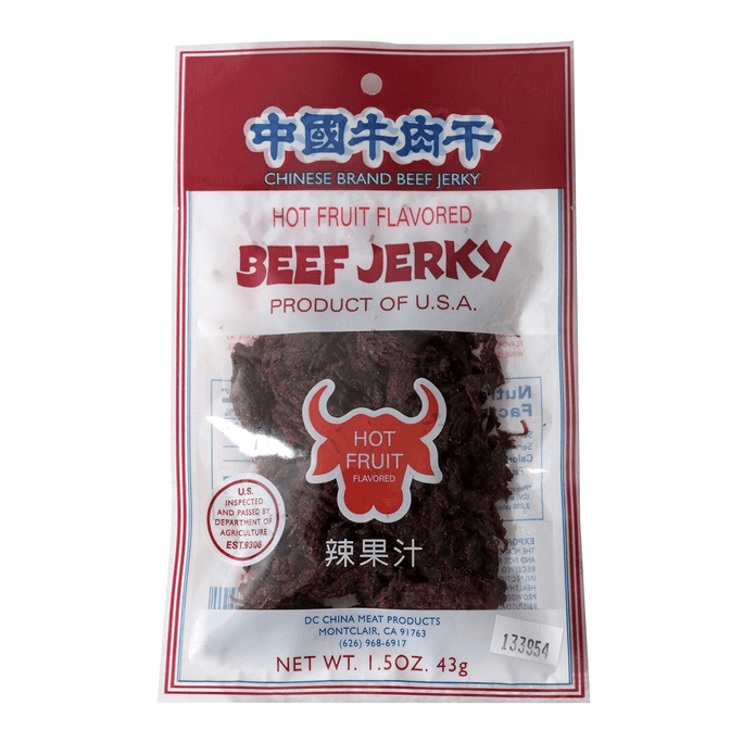   Chinese Style Beef Jerky 1.5Oz(Made In U.S.A)  Hot Fruit
