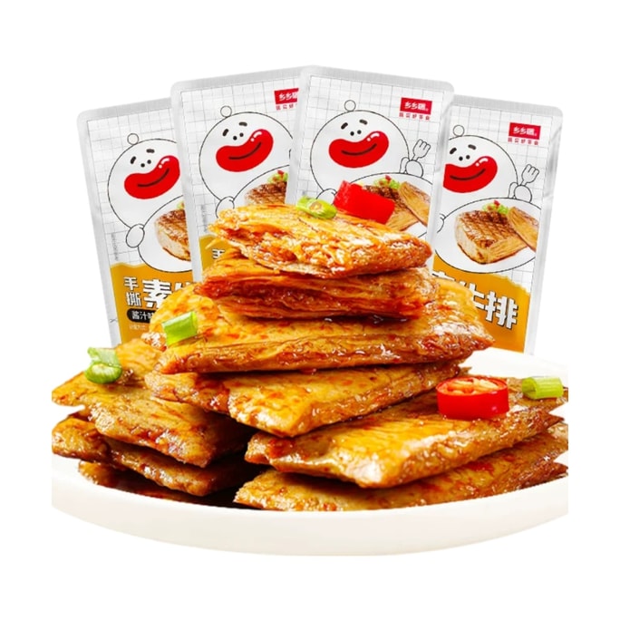 Hand-shredded vegetarian steak with sauce flavor 9g*10 bags