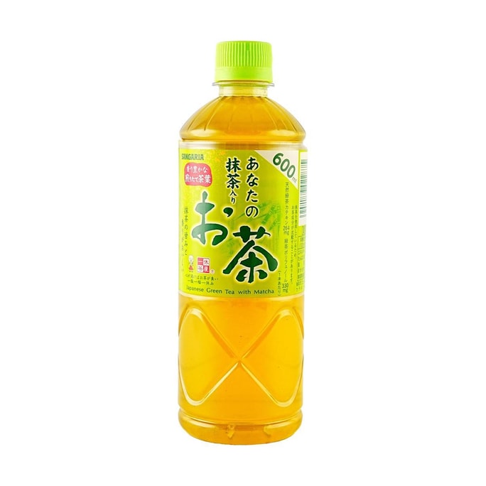 日本SANGARIA三佳利 一休茶屋 綠茶抹茶 600ml【0脂0糖0卡】