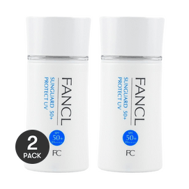 日本FANCL芳珂 倍护防晒隔离露 无添加物理防晒霜 SPF50+ PA++++ 60ml*2 孕敏可用 新旧包装随机发货【超值装】