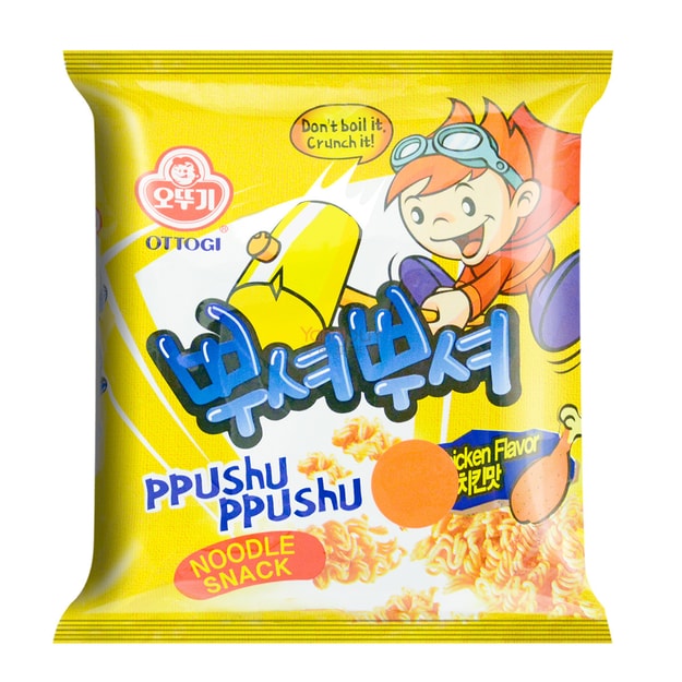 商品详情 - 韩国OTTOGI不倒翁 PPUSHU PPUSHU干脆面 韩式烤鸡味 90g - image  0