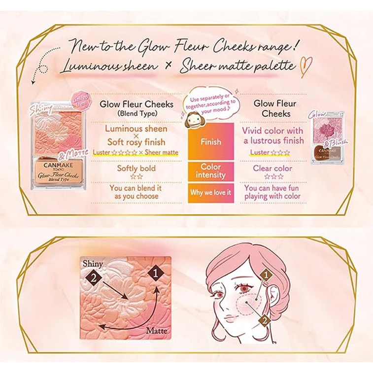 Glow Fleur Cheeks Blush   B03 Lavender Dream 5.3g 3