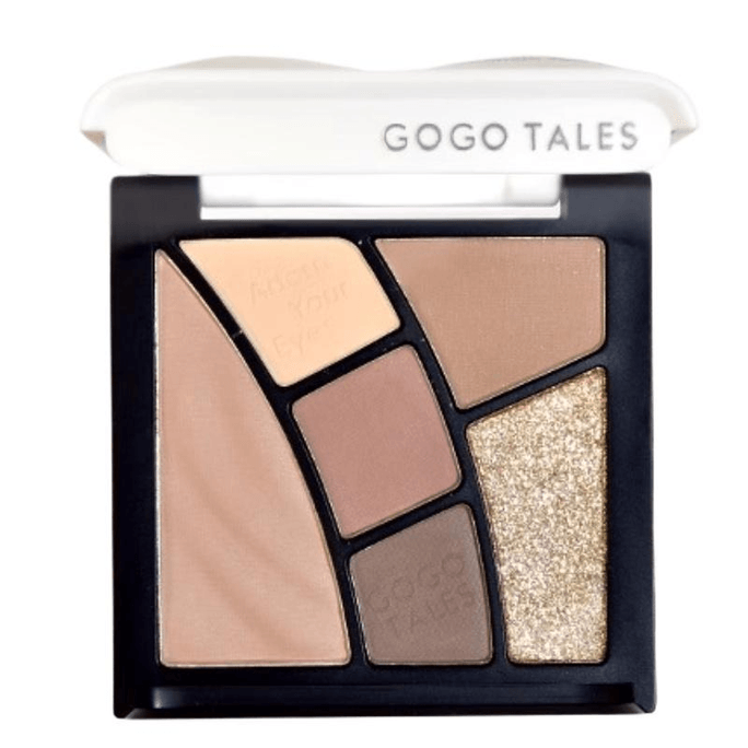 Gogo Dance Six-Color Eyeshadow Palette G04 Rich Mocha Palette 9g*1 Box